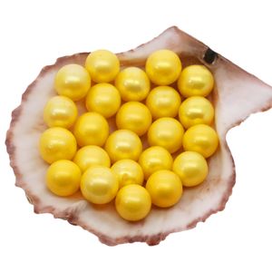 Perle d'huître naturelle de haute qualité 7-8mm ronde perle teinte en vrac production de bijoux bricolage (29 types de couleur de perle disponibles)