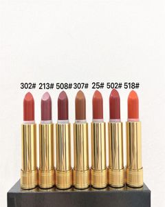 Nuevo maquillaje de alta calidad Rouge Matte Lipstick 3 5g Mona Leslie Cameo Lip Gloss Cosméticos a prueba de agua GIF309H5885786