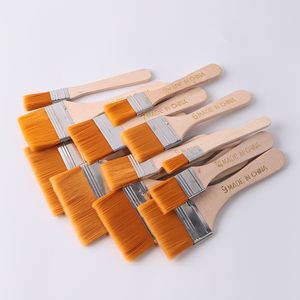 Pinceau en nylon de haute qualité taille différente manche en bois pinceaux aquarelle pour peinture à l'huile acrylique fournitures d'art scolaire DH5600