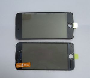 Piezas de reparación de teléfonos de alta calidad, vidrio frontal con película frameocapolarizer para iphone 7g, piezas de repuesto lcd