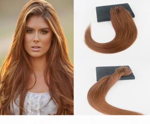 Alta calidad Color puro 30 cabello Remy brasileño 7 Uds 120 gramos Clip en extensiones de cabello 100 cabello humano 6881349