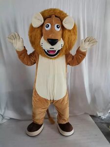 Costume de mascotte de lion Real Pictures de haute qualité pour les Costumes de mascotte de personnage de dessin animé de fête pour le soutien