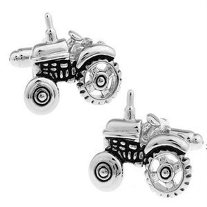 Boutons de manchette tracteur rétro de haute qualité pour hommes, boutons de manchette en cuivre, lien de manchette de mariage, bijoux à la mode, cadeau de noël 173O