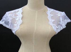 Capero corto de alta calidad encaje gorgeo de chaquetas para damas para novia para accesorios nupciales de boda9991143