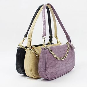 Bolsos de hombro de alta calidad, bolso de ocio al aire libre para mujer, mini diseño de patrón de piedra de color sólido, bolso de mano de mensajero para axilas para mujer