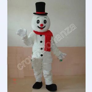 Haute qualité bonhomme de neige mascotte Costume dessin animé ensemble fête d'anniversaire jeu de rôle taille adulte carnaval cadeau de noël