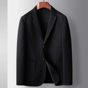 Blazer pour hommes de haute qualité pour hommes élégants, costume d'affaires de veste concepteur de couleur solide brun noire manteau robe m-4xl