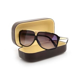 Buena calidad Gafas de sol para mujer Gafas de sol de lujo Protección UV Hombres Diseñador Anteojos Gradiente Bisagra de metal Moda Mujeres Gafas con cajas Glitter2009 50
