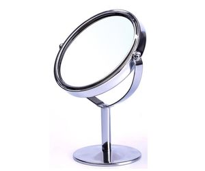 Espejo de maquillaje de forma ovalada de alta calidad para mujer, espejo de mesa giratorio de doble cara, soporte de escritorio para cosméticos, espejo compacto para maquillaje 5003690