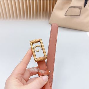 Cinturón de diseño de lujo para mujeres de alta calidad Cinturón de cuero genuino para mujeres Bamboo Knot Letting Cinturón de hebillas 2.0 cm de ancho de jeans para mujeres de moda accesorios con caja