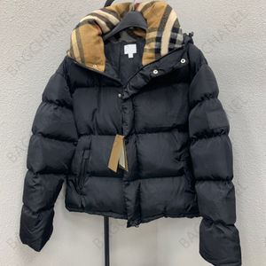 Haute Qualité femmes Down Coat Designer Parkas 22FW Mode Hiver Hommes Dames Veste De Luxe Lettre Plaid Classique Chaud Top Veste Deux Couleurs