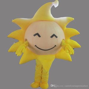 Disfraces de mascota Sunflowere amarillo de alta calidad Plant Sunflowere Personaje Antimated Doll vestido de lujo Envío gratis