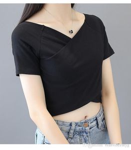 High Street Mujeres Blanco Negro Crop Tops Blusa a rayas Encaje Cuello en V profundo Camisas de manga larga Linterna Eleghant Lady Cintura fuera del hombro Tops 006