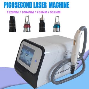 Machine de détatouage au laser picoseconde de haute technologie Traitement de poupée noire Laser ND Yag Q Switch Tatouages ​​de pigmentation au laser pico Supprimer le dispositif de beauté