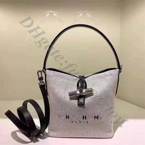 High Version 2024 Français BAMBOO Store Clearance Wholesale Section 95% Off Bolsas Canvas Bucket Women Sac Luxe Portable Portable One-épaule Cross-Body