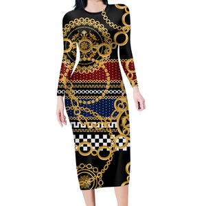 Jupe taille haute femmes élégantes s été Midi Style baroque longues robes de soirée personnalisées bricolage 220722