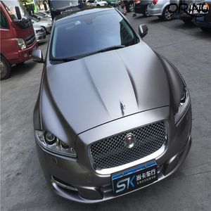 La más alta calidad Gunmetal Matt Metallic Grey Antracita Vinyl Car Wrap Foil con Air Release Vehicle Car Wrapping Decal Roll Self A228s