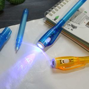 Resaltadores 1pc Creative Magic UV Light Pen con tinta invisible Rotulador divertido Niños Estudiantes Novedad Artículo Papelería Oficina Útiles escolares J230302