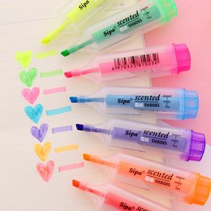 Surligneurs taille 11 cm, surligneur Fluorescent, stylo marqueur coréen, haute capacité, couleur bonbon parfumé pour fournitures scolaires