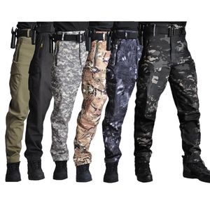 Randonnée pantalon aiesoft pantalon tactique hommes sports extérieurs plus taille imperméable pantalon extérieur de camping