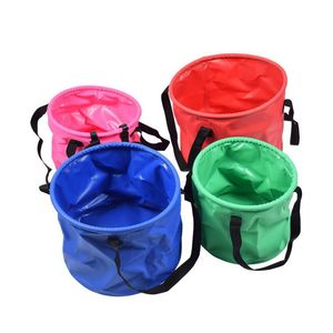 Randonnée Portable Pliant Petit Seau Fournitures De Lavage De Voiture Équipement D'hydratation Camping En Plein Air Épaissie Pêche Brise-Eau Pratique et pratique