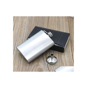 Hip Flasks 100pcs 4oz liqueur whisky flacon bouchon d'alcool entonnoir bouteille de boisson en acier inoxydable sn4024 livraison directe maison jardin kitch dht1t