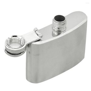 Hip Flasks 2oz / 3.5oz Poche En Acier Inoxydable Alcool Whisky Flacon Portable Bouteilles Plat Avec Bouchon À Vis En Gros