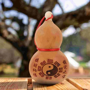 Frascos de cadera Botella de calabaza Waternatural Wu Lou Chinesejug Good Lu Beber Suerte Contenedor Pot Hu Sake Calabash Riqueza japonesa Estatua Lucky