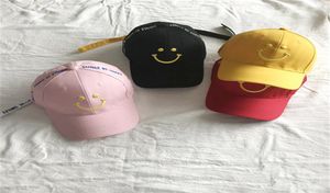 Hip Hop enfants chapeau visage dessin animé enfants casquette de Baseball broderie Colorblock chapeaux printemps été visière chapeau pour fille garçon en gros HN3427372571