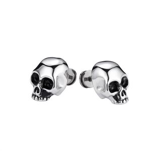 Boucles d'oreilles Hip Hop Skull pour hommes et femmes Network Red Trend Boucles d'oreilles avec préservation de la couleur et accessoires de charme à la mode