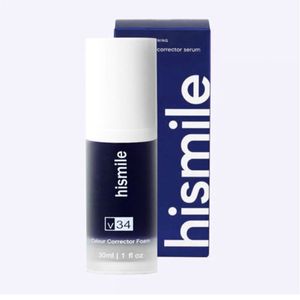 HISMILE V34 dentifrice correcteur de couleur violet dentifrice pour dents blanc éclaircissant soin des dents dentifrice réduire le jaunissement 30ml