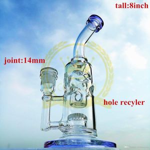 Hitman Bong Mobius Hookah Matrix Fab Fab Huevo Reciclador Grace Glass Bongs Alto Rosa verde color verde azulado Púrpura Color Corona Corona Dab Tipada de agua marrón