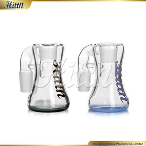 Hittn Glass Ash Catcher 14 mm 18 mm 45/90 grados 3 pulgadas Black Milk Blue Hookahs 420 nuevo