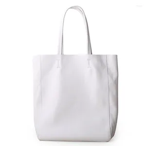 Hobo grande capacité A4 en cuir véritable femmes sac à main fourre-tout femme sac à main épaule sac à provisions jaune noir bleu gris blanc M6513