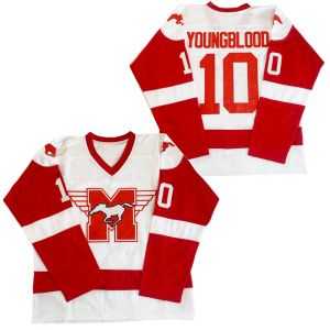 Hockey BG Ice Hockey Jerseys Mustangs 10 Youngblood Hamilton Jersey broderie couture