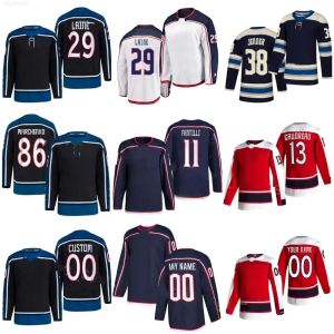 Jersey de hockey personalizado Hombres Mujeres Jóvenes Columbus Boone Jenner Azul Ivan Provorov Justin Danforth Adam Fantilli Zach Werenski Johnny Gaudreau Jake Bean Jackets Jack Ro