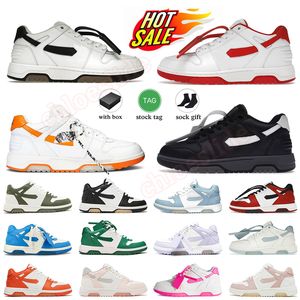 OFF-WHITE Out Of Office OOO Low Tops OFFICE shoes Designer chaussures Outdoor sneakers flat DREES chaussures offes Noir blanc vert jaune ooo sneakers  【code ：L】