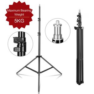 Halter 2,4 m Stativ für Telefon Mobiltelefon Selfie Stick verstellbarer Lichtständer 1/4 Schraubenkopf Fotostudio-Blitze Foto-Softbox