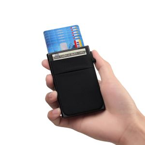 Porte-carte de carte de crédit portefeuille RFID bloquant le casse de carte de visite pop up up up up up up