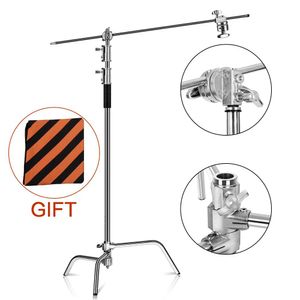 Holders Photo studio 2,6m / 8.5ft en acier inoxydable pliable stable stable trépied Magic jambe Photography cstand for spot light softbox
