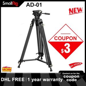 Soportes SmallRig AD01 3751 Trípode de video 186 cm Trípode profesional de cabeza fluida de aleación de aluminio universal para videocámara / DSLR