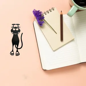 Kitten en fer creuse Bookmark mignon Cartoon Animal suspendu école portable Lire la papeterie de la maison