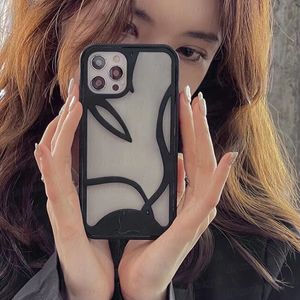 Hollowed Sole Botton Phone Case for iPhone 14 13 12 Pro Max 11 Soft Rubber Silicone Texture Body Protection Back Shell Heat Depression Summer Cooing Cover Lady Girl