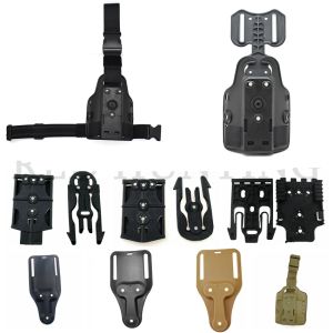 Accesorios de pistola de venta de Holsters Adaptador de caída de la pierna táctica de la pierna del cinturón Gun de la pistola universal Clip de la plataforma de la pierna de la pierna Accesorios