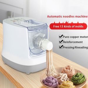 Máquina de Pasta eléctrica automática para el hogar, máquina automática para hacer fideos, máquina laminadora de masa para espaguetis, macarrones, piel para bolas