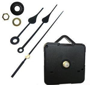 Accueil Horloges Kit de mouvement d'horloge à quartz DIY Accessoires d'horloge noire Réparation de mécanisme de broche avec ensembles manuels Longueur de l'arbre 13 jllNyOS