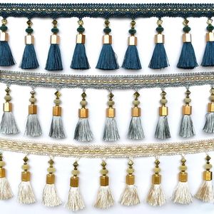Décor à la maison 5 mètres couture gland frange faisant ménage artisanat rideau tissu ruban tapisserie d'ameublement décoratif autre