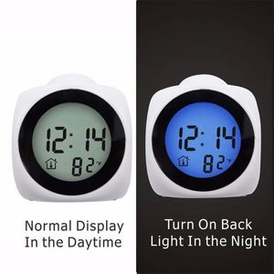 Reloj de la alarma del hogar Fecha de pantalla de pantalla grande Proyector Digital Colorido Tabla de retroilimentación Reloj digital Reloj