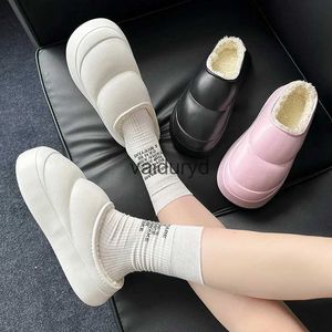 home shoes Thick Sole Plush Slippers For Women Men Home Fashion Winter Warm Fur Fuzzy Slippers Outdoor Waterproof Platform Cotton Shoesvaiduryd