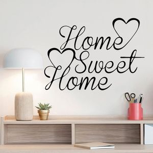 Home Sweet Home Decor pegatinas de pared DIY extraíble arte vinilo familia cita pared pegatina decoración DIY familia arte personalizar